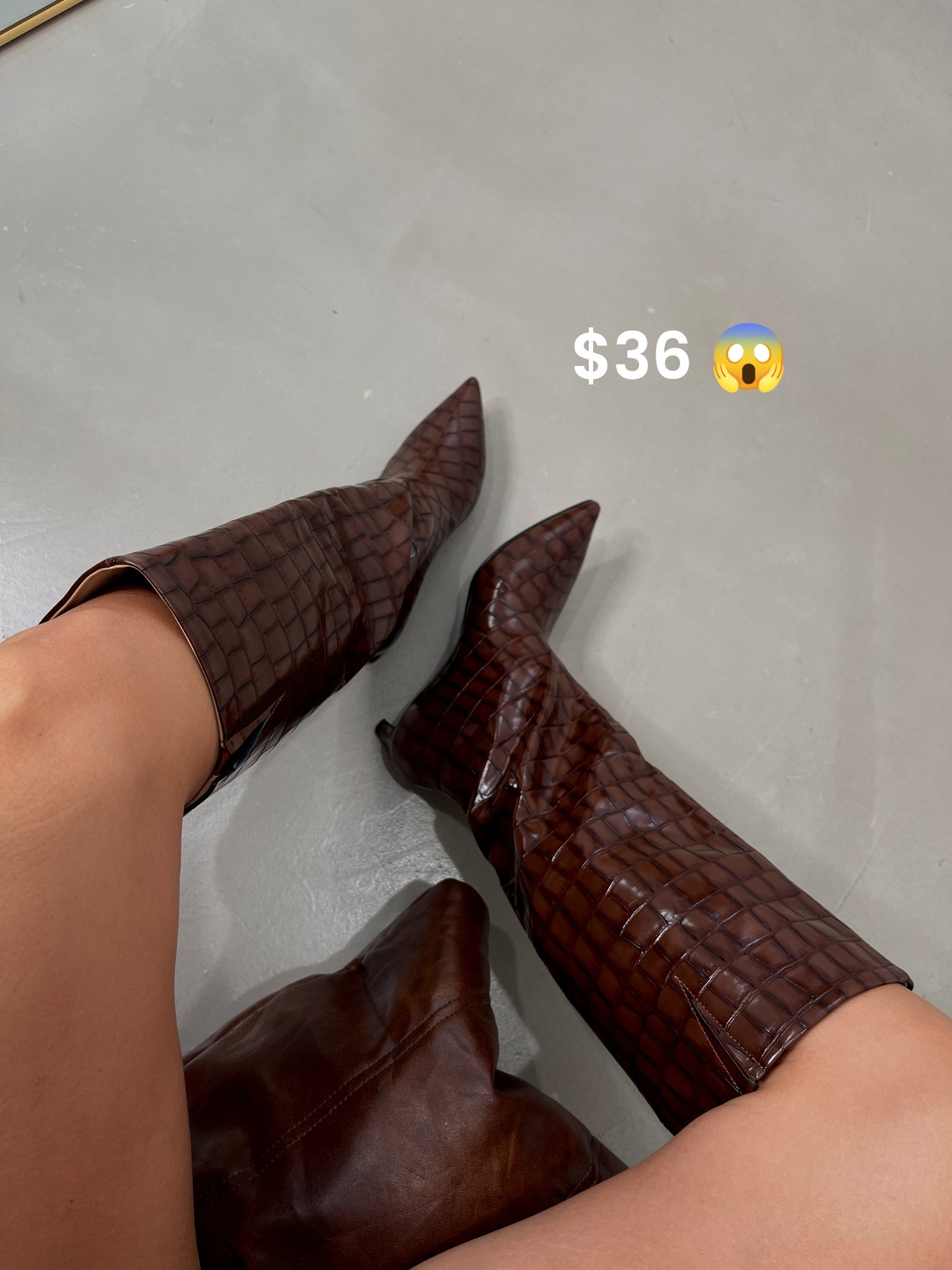 Let’s hear it for the faux croc!! Price changed since I got these. Still
Under $50 tho! 

#LTKStyleTip #LTKShoeCrush #LTKFindsUnder50