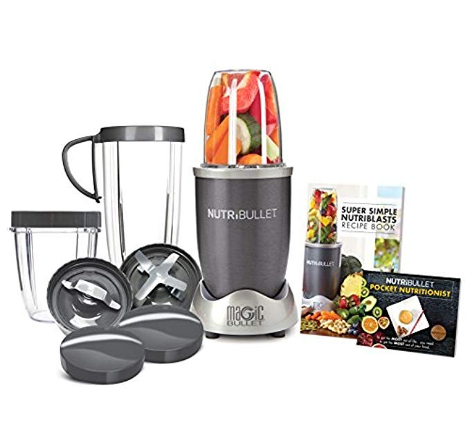 NutriBullet NBR-1201 12-Piece High-Speed Blender/Mixer System, Gray (600 Watts) | Amazon (US)