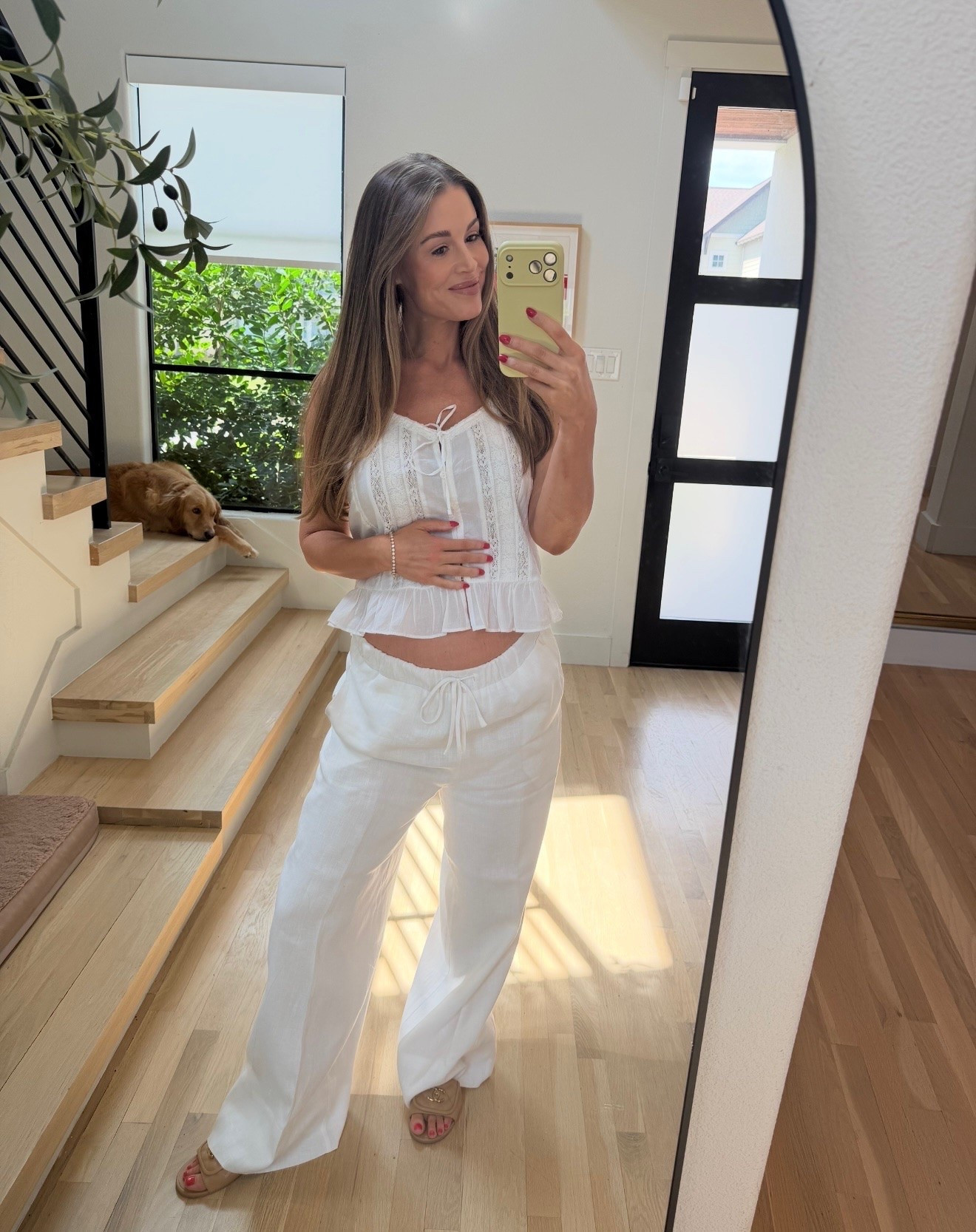 Neutral summer outfit I’m loving! Light fabrics, comfortable fit, and bump-friendly!

#LTKBump #LTKootd #LTKSeasonal