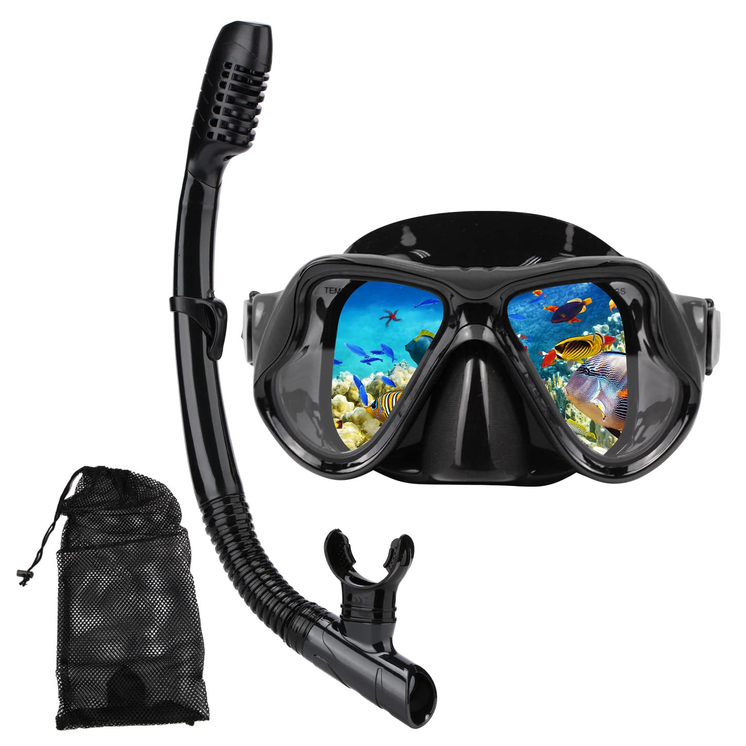 Snorkeling Gear for Adults Snorkel mask Set Scuba Diving mask Dry Snorkel Swimming Glasses Swim D... | Amazon (US)