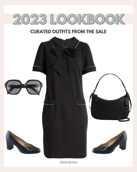 Love this bow neck dress with imitation pearl trim. Great workwear dress on sale during the nordstrom anniversary sale.

#LTKFind #LTKxNSale #LTKworkwear