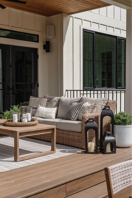 Shop our outdoor space! Loving our new outdoor sofa & you cannot beat the price!! 🔥 

Outdoor coffee table, outdoor furniture, outdoor rug, lantern, planter, pot, Walmart, world market, outdoor pillows, patio furniture, spring, summer, Mother’s Day, gifts for her 

#LTKHome #LTKFindsUnder100 #LTKSeasonal