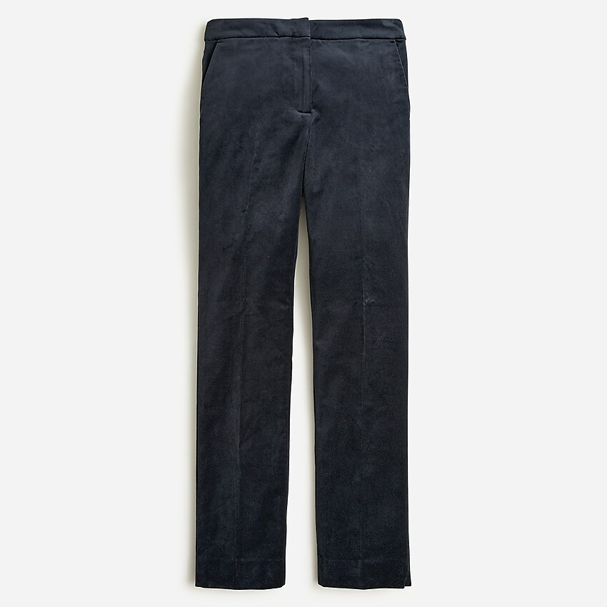 Full-length Kate straight-leg pant in stretch velvet | J. Crew US