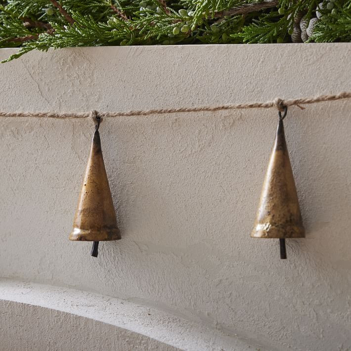 Tarnished Brass Bell Garland | West Elm (US)