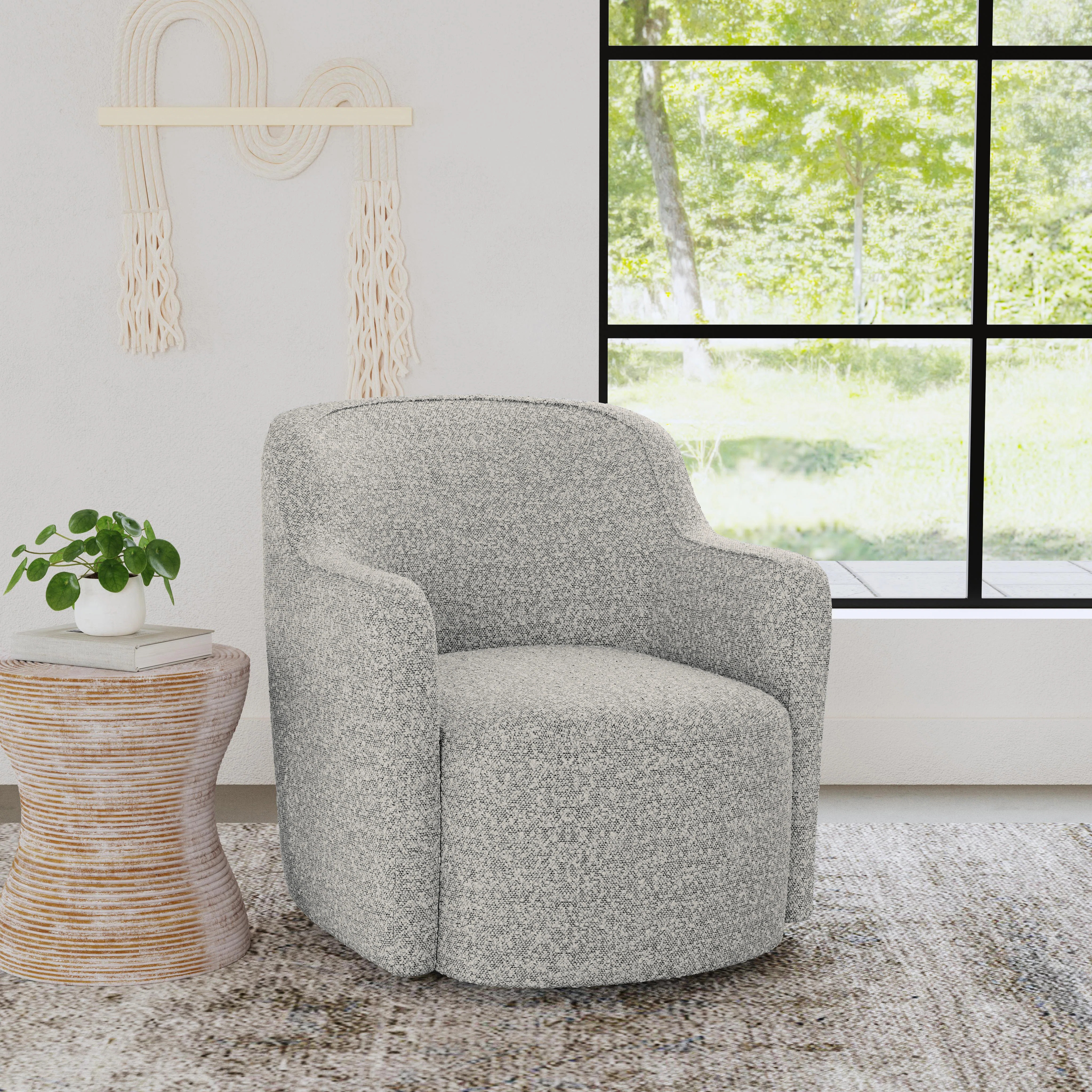 Wade Logan® Brentleigh Upholstered Swivel Armchair & Reviews | Wayfair | Wayfair North America