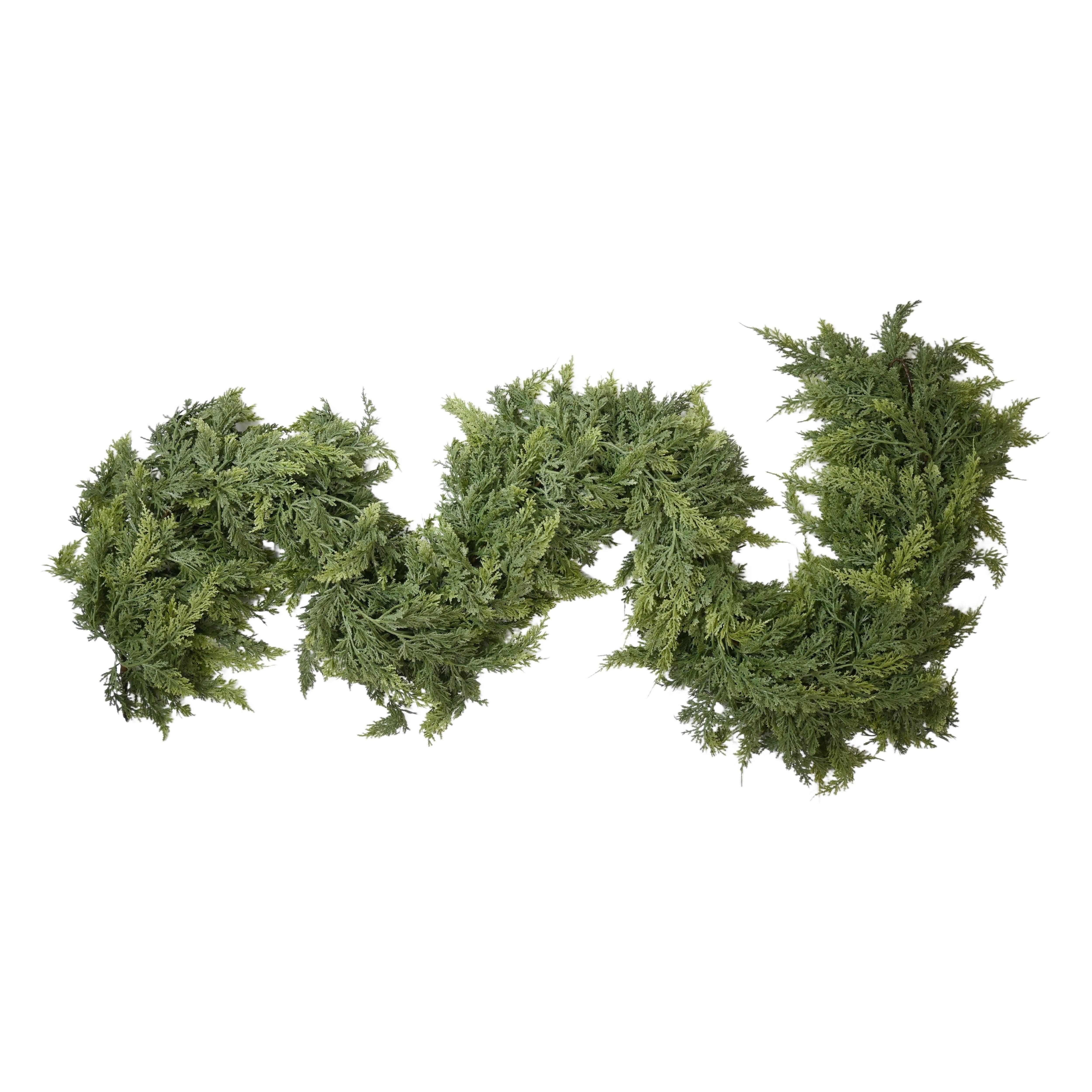 72-Inch Premium Flexible Rubber Cedar Garland - Soft, Realistic, and Fragrant Artificial Greenery... | Temu Affiliate Program