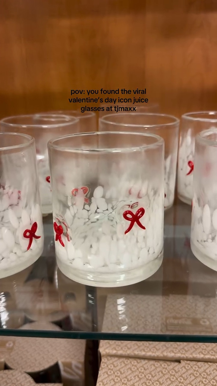 Icon juice glasses for every holiday has become my personality @tjmaxx #tjmaxx #tjmaxxfinds
