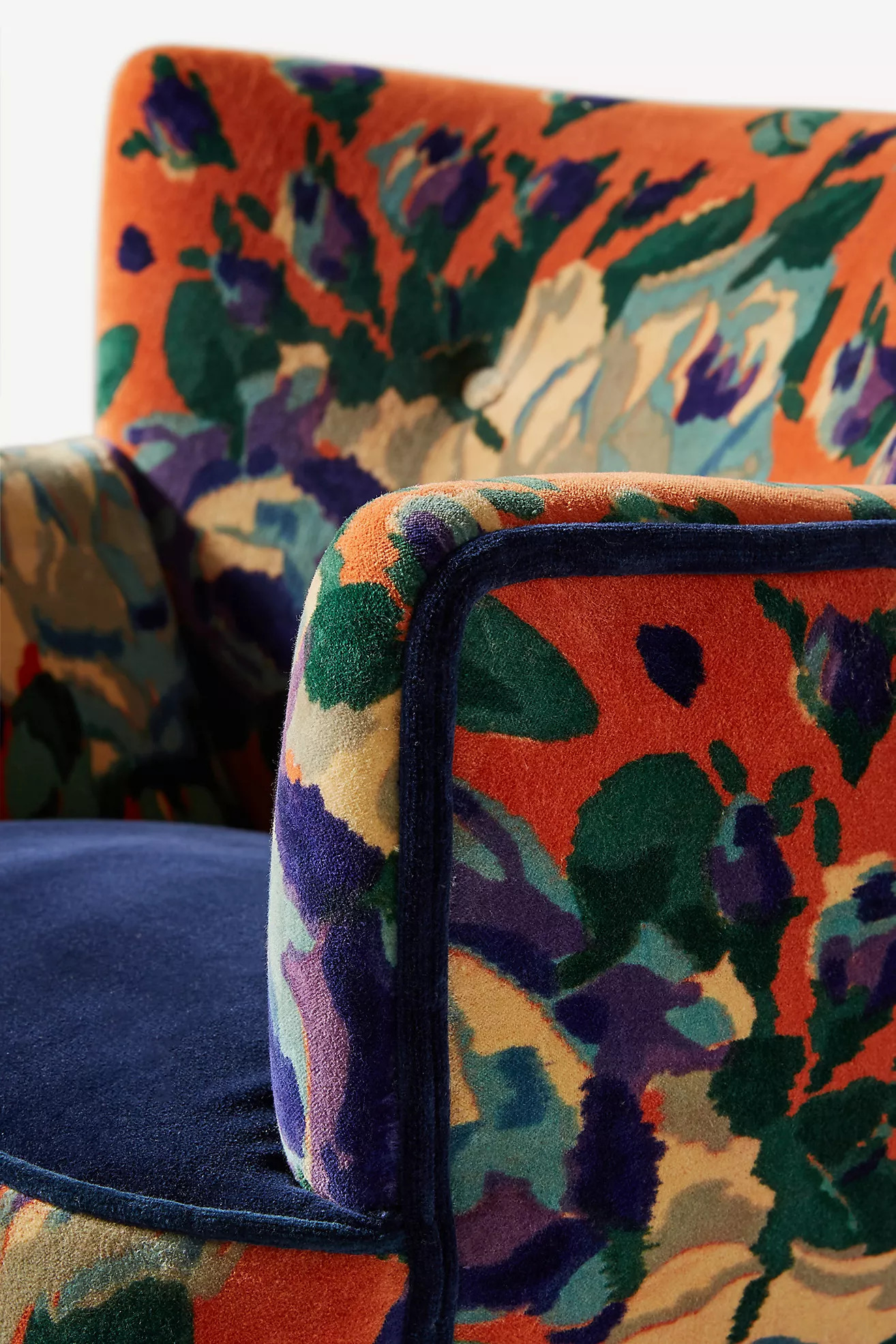 Velvet Tanya Petite Accent Chair | Anthropologie (US)
