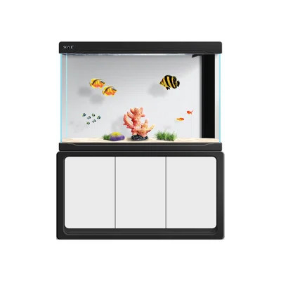 89-107 Gallon Glass+Manufactured Wood Modern Eco Aquarium Tank | Wayfair North America