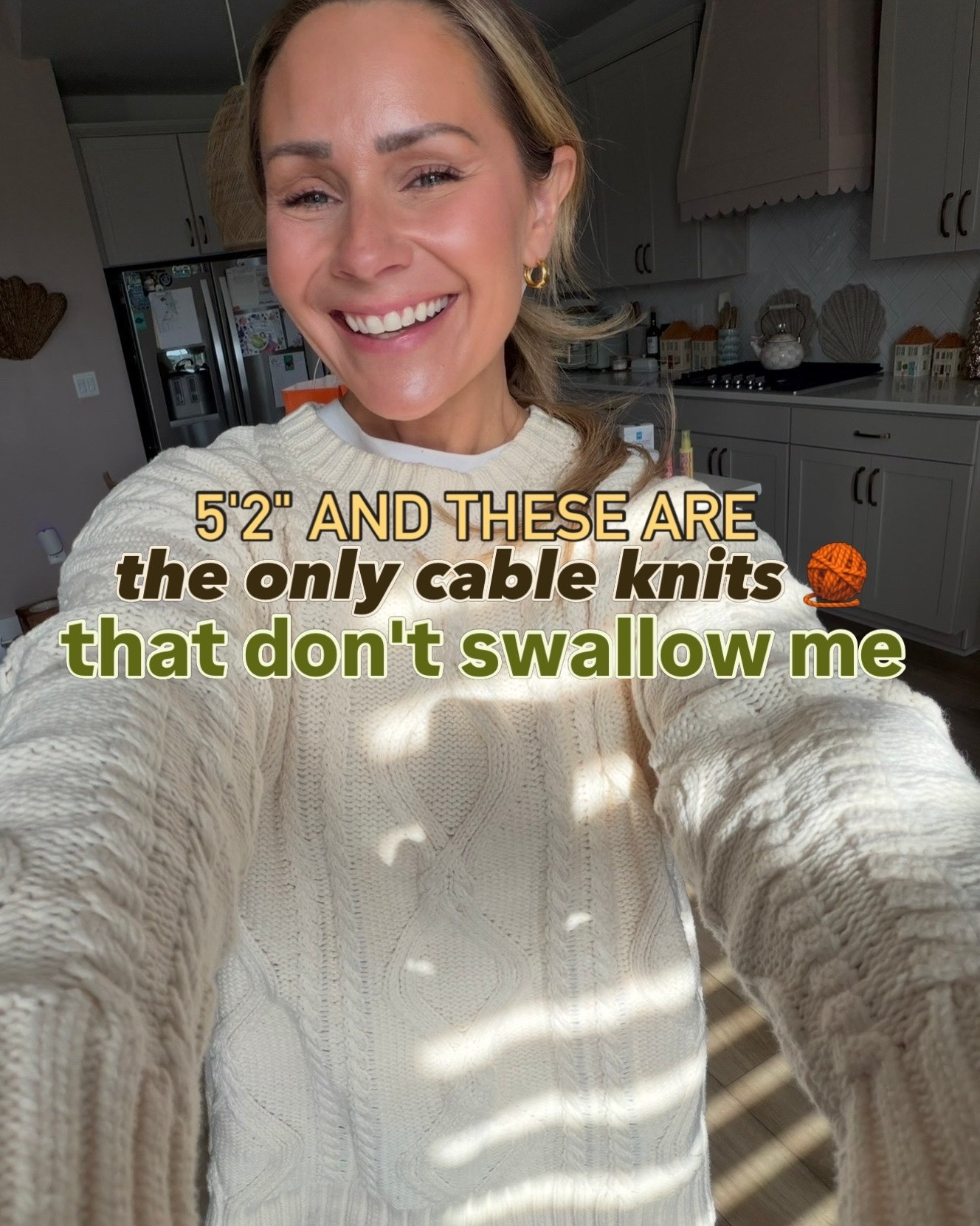 COLLECTOR
I bought the same sweater in three colors and I'd do it again. sage for every day, cream for when I want to look like I have my life together, and a pink I truly cannot justify but wear the most.
all under $100 all petite-friendly, all currently sitting in a pile on my chair instead of a drawer.

#LTKgrwm #LTKdayinmylife #LTKPetite