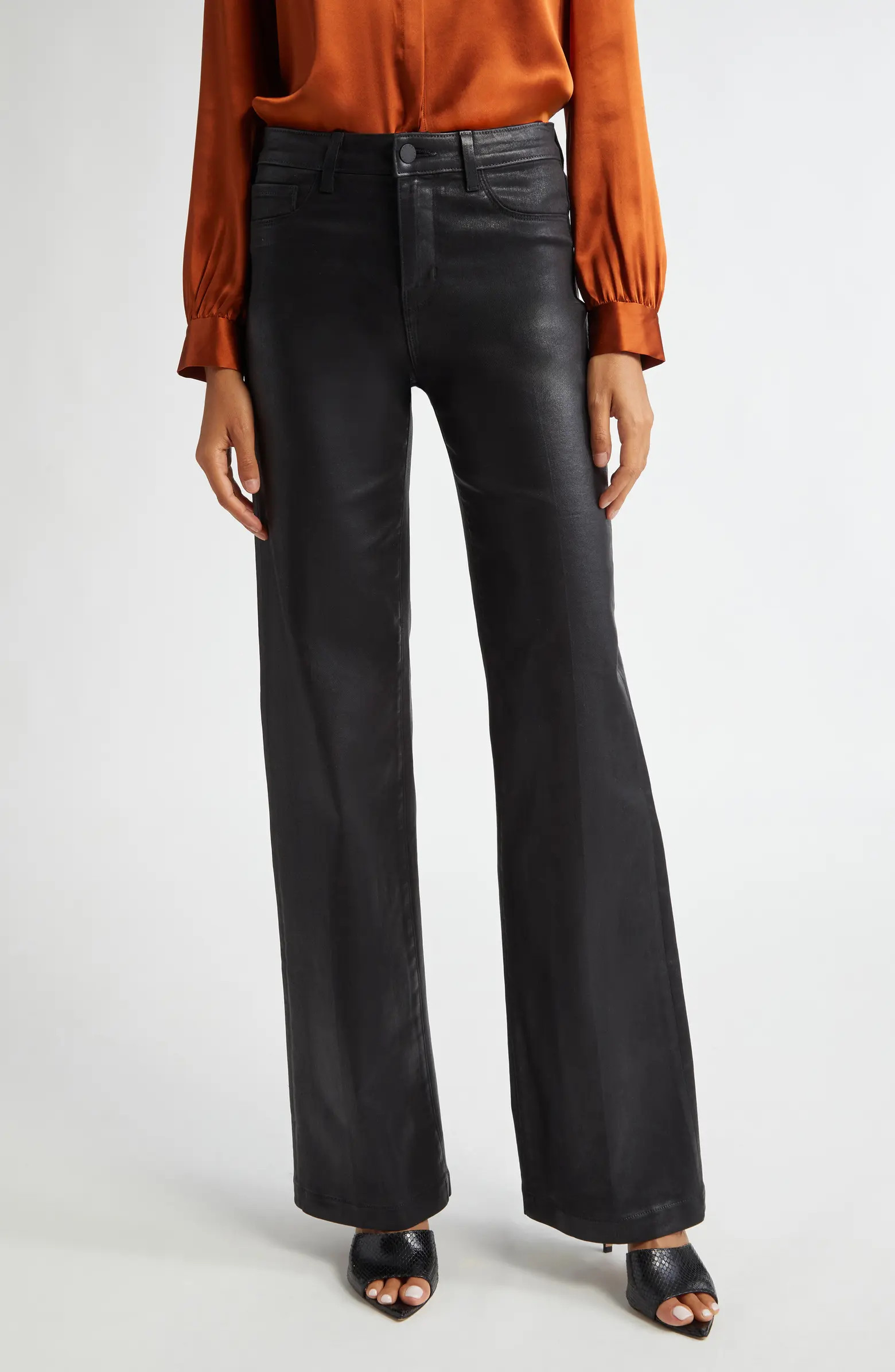 L'AGENCE Clayton High Waist Wide Leg Pants | Nordstrom | Nordstrom