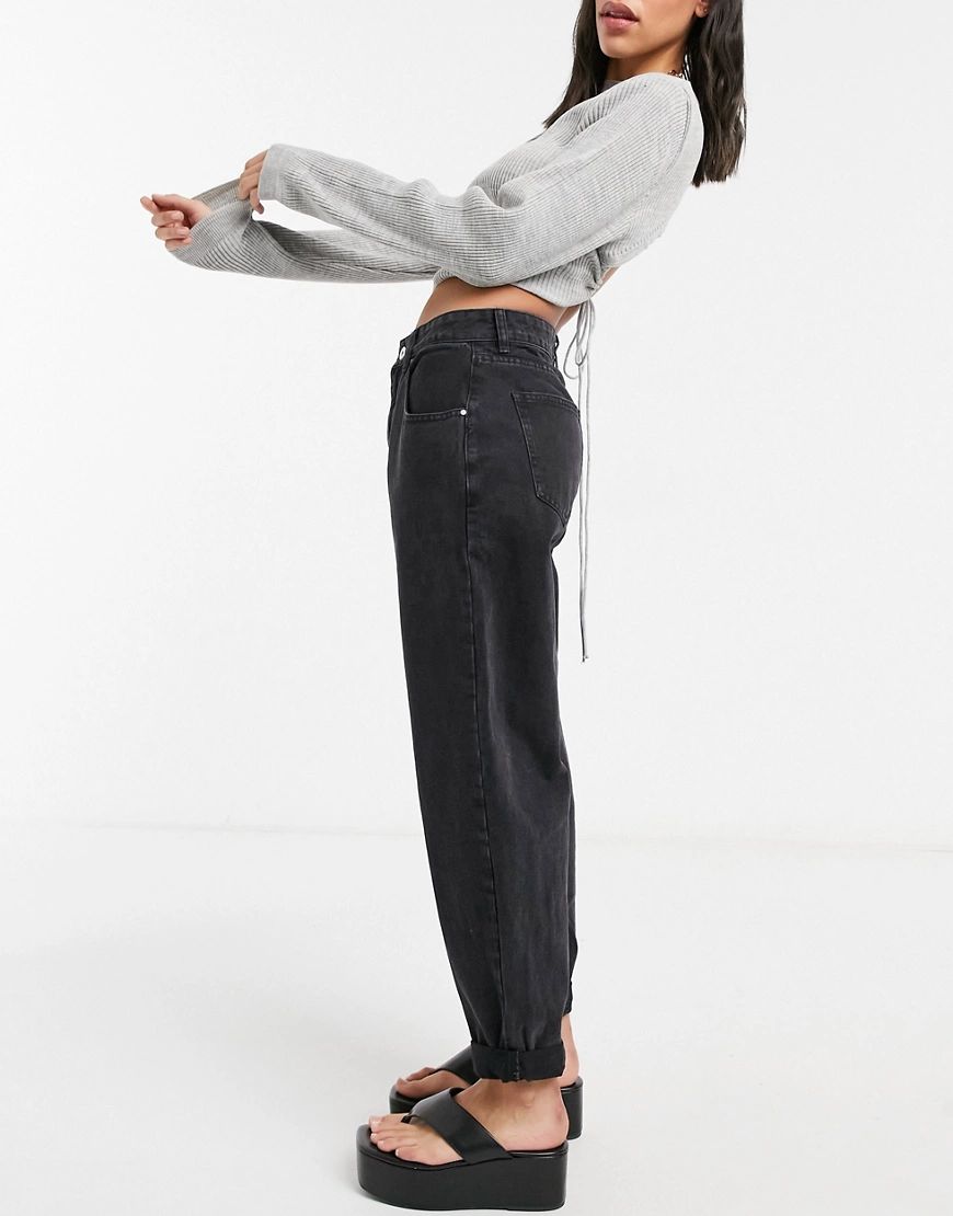 Cotton:On slouch mom jeans in black | ASOS (Global)