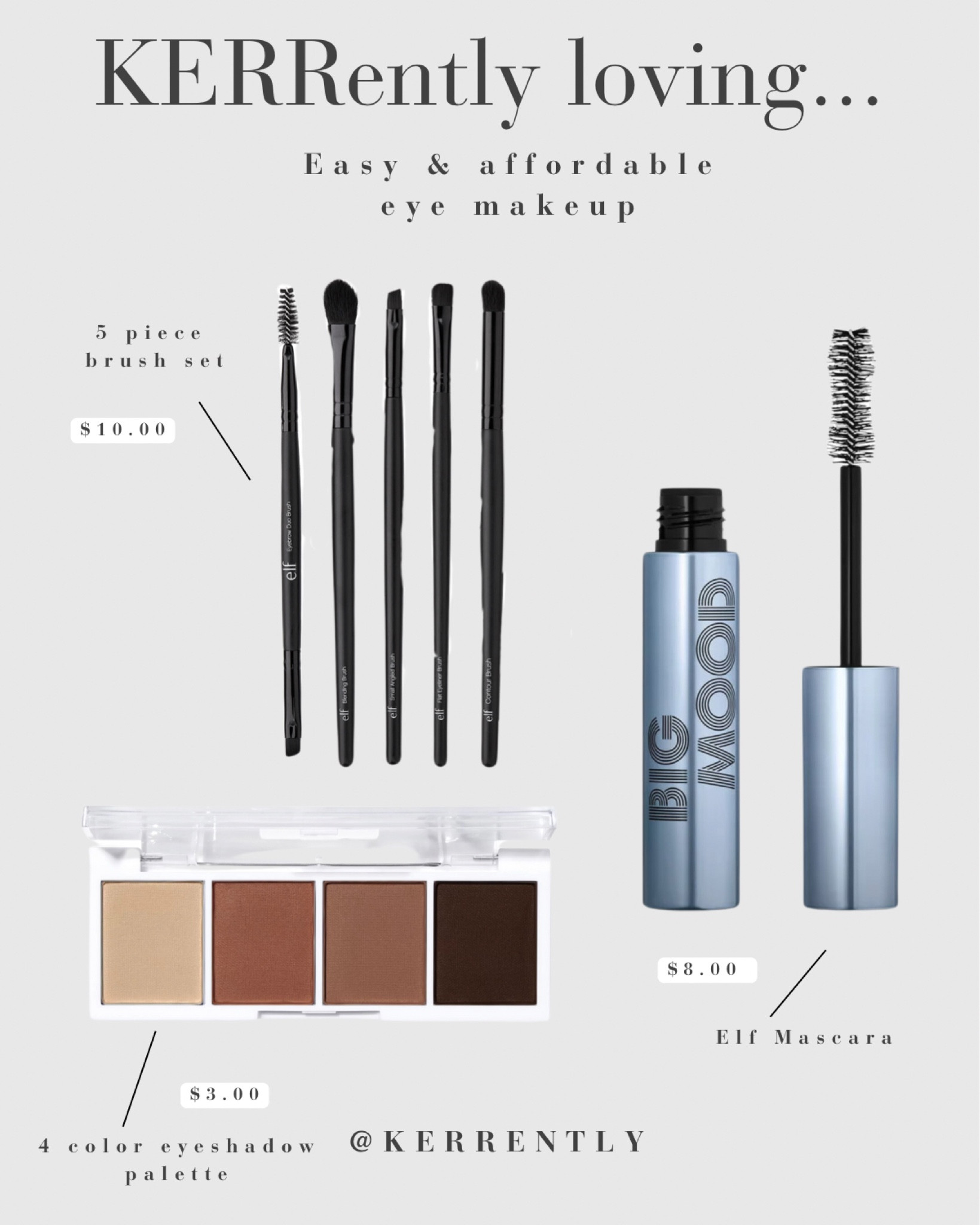 Products that I’m #Kerrently loving as a #WalmartPartner! Easy and affordable eye makeup look #WalmartMustHaves @walmart 

#LTKBeauty #LTKxelfCosmetics