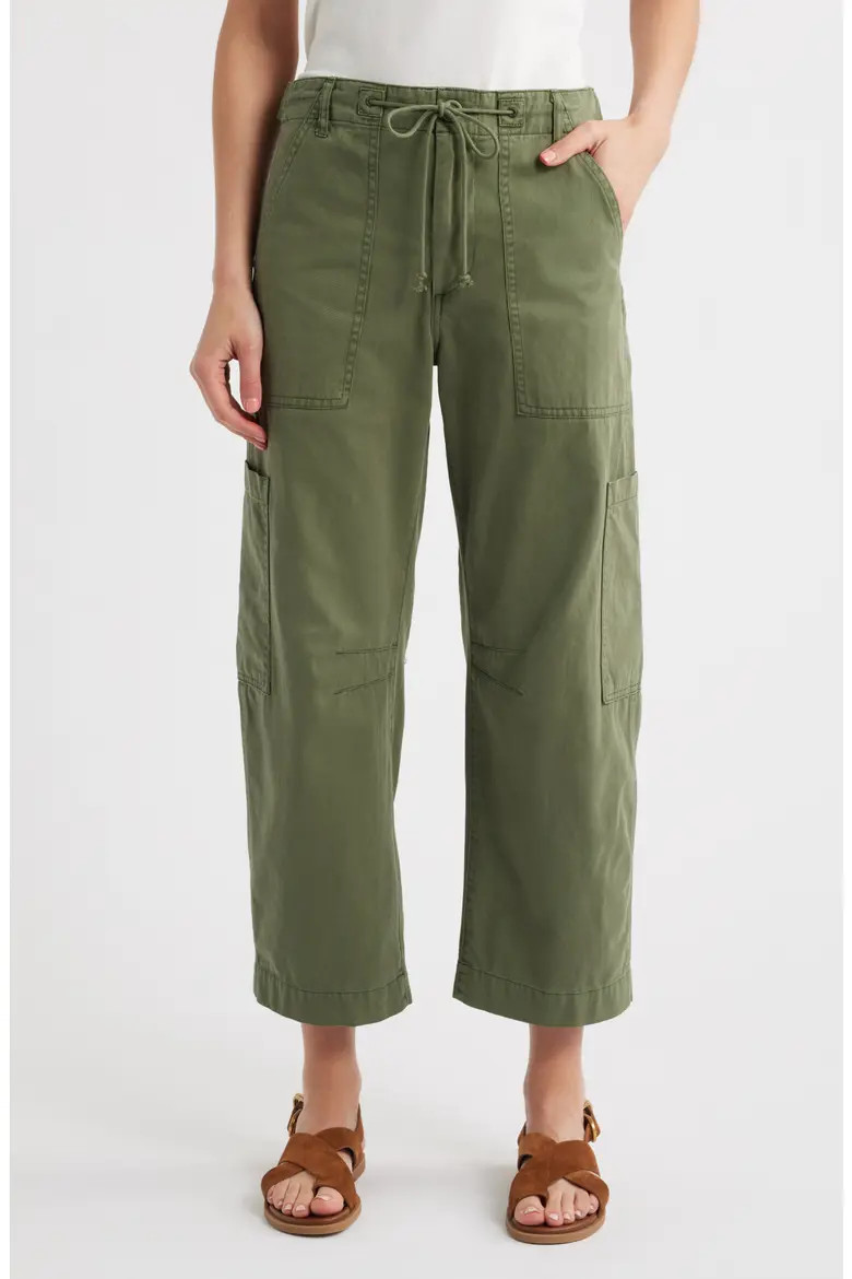 Sabrina High Waist Barrel Twill Utility Pants (Women) | Nordstrom | Nordstrom