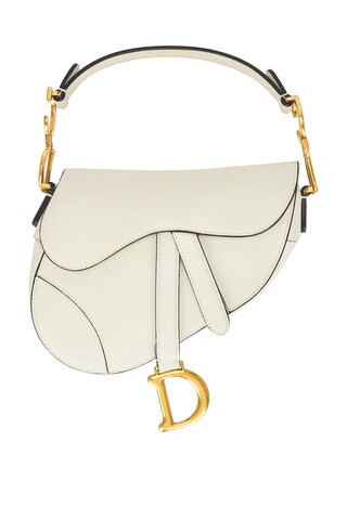 Dior Saddle Bag in White | FWRD 