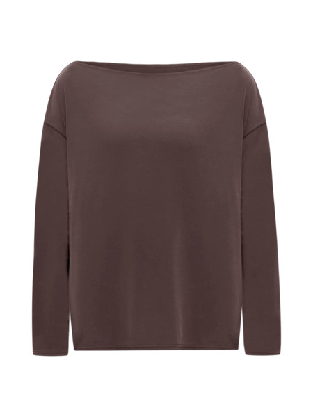 Drapey Softstreme Off-The-Shoulder Long-Sleeve Shirt | Women's Long Sleeve Shirts | lululemon | Lululemon (US)