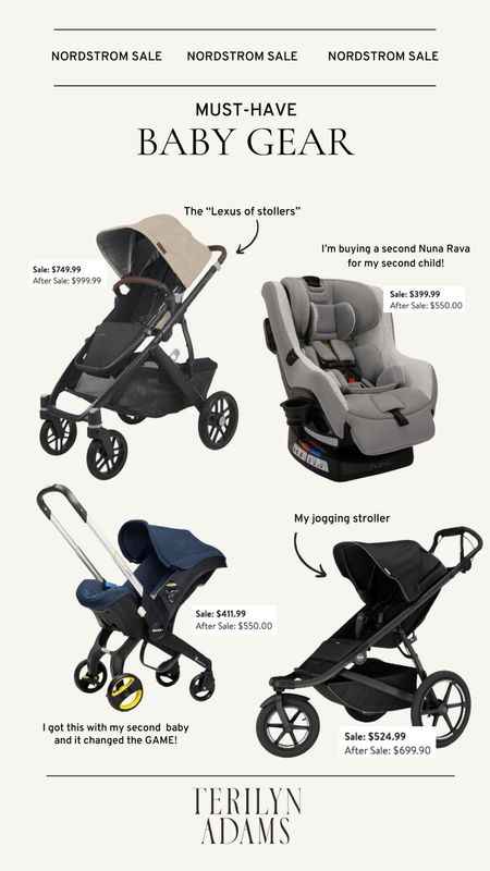 My baby stroller must-haves from the #Nsale - I love the Doona SO MUCH, and we couldn’t live without the Uppababy Vista. We also love the Thule as a jogging stroller, so if you’re a runner or take long walks, be sure to snag that. I’m going to get another car seat (we love this Nuna RAVA) so that I have two! 

#LTKBaby #LTKSummerSales #LTKxNSale