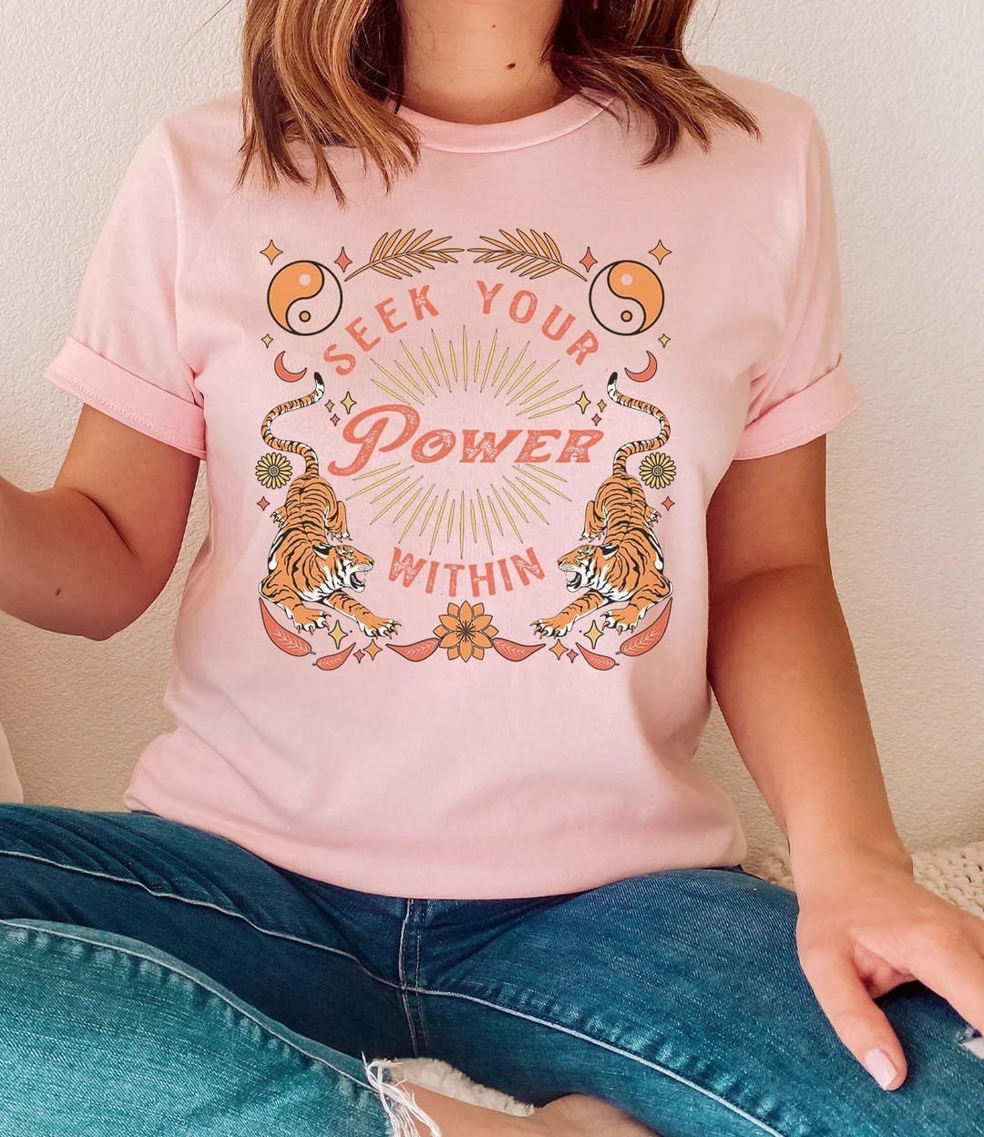 Tiger Shirt Year of the Tiger Girl Power Shirt Feminist Shirt Graphic Tiger Tee Tiger Tshirt Empo... | Etsy (US)