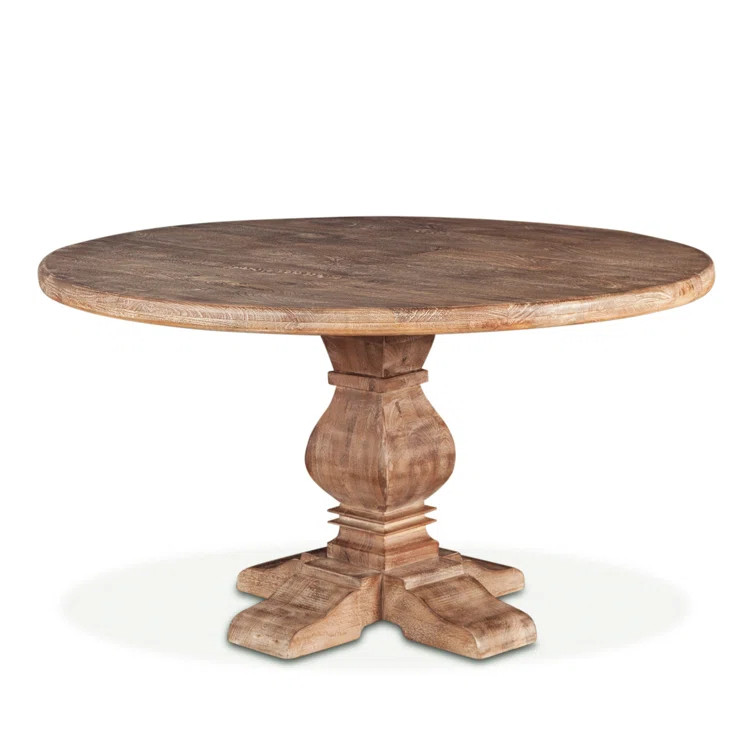 Petrey 48'' Mango Solid Wood Pedestal Dining Table | Wayfair North America