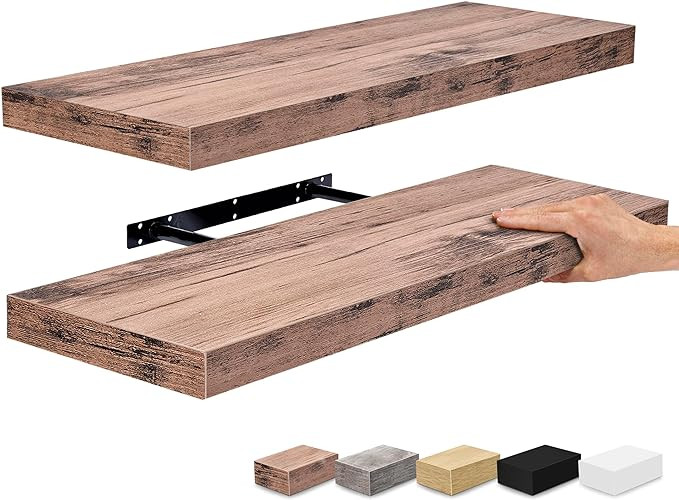 Sorbus Floating Shelves, Wall Shelves for Bedroom, Kitchen, Living Room, Bathroom Shelves Over Th... | Amazon (US)