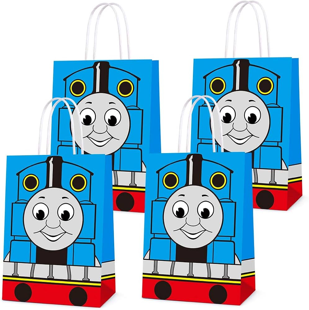 BCHOCKS 16 PCS Party Favor Bags for Train Birthday Party Supplies, Party Gift Goody Treat Candy B... | Amazon (US)