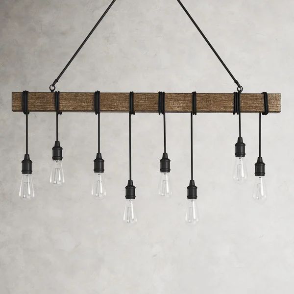 Viraj 8 - Light Kitchen Island Linear Pendant | Wayfair North America