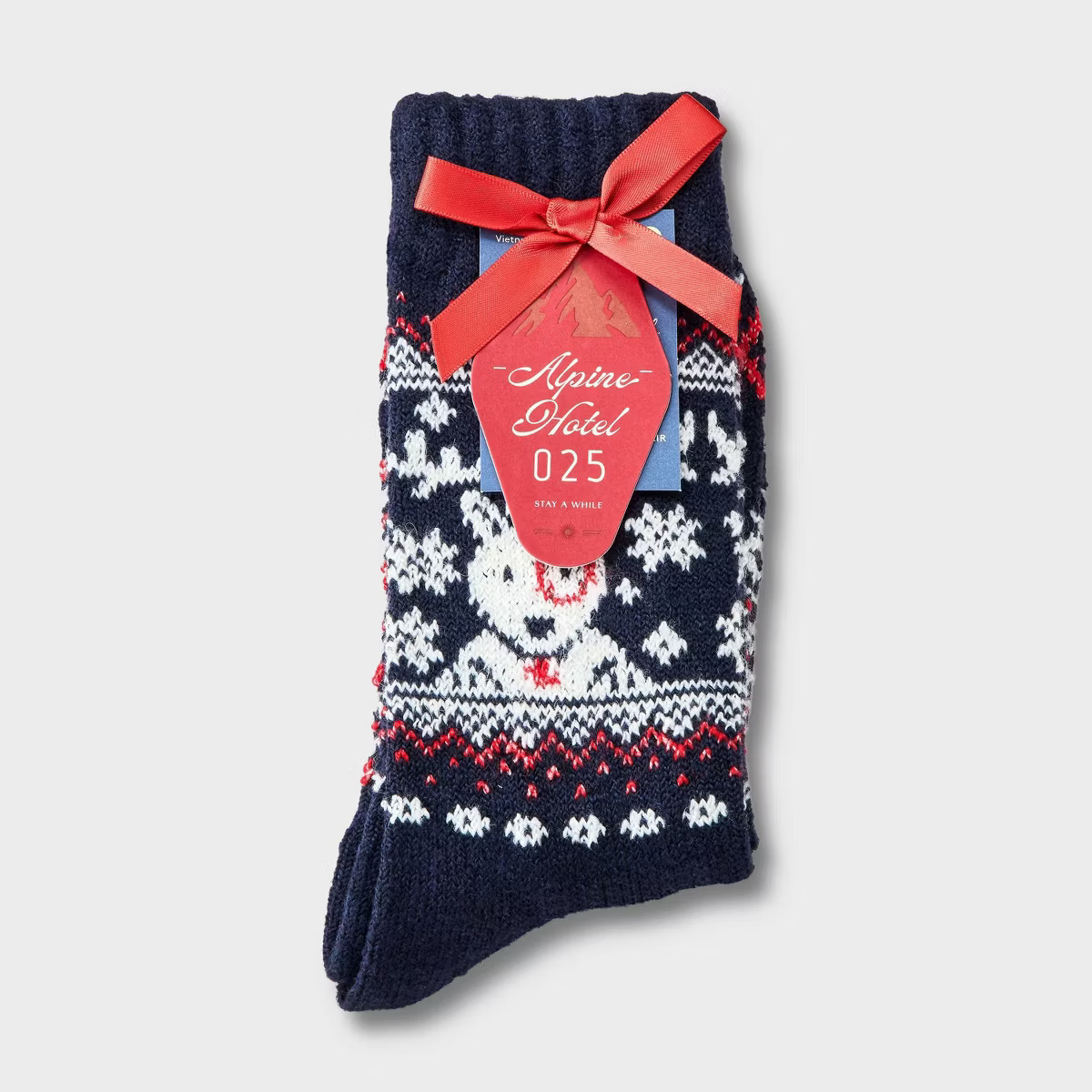 Women's Cozy Alpine Bullseye Dog Crew Super Soft Socks - Universal Thread™ | Target