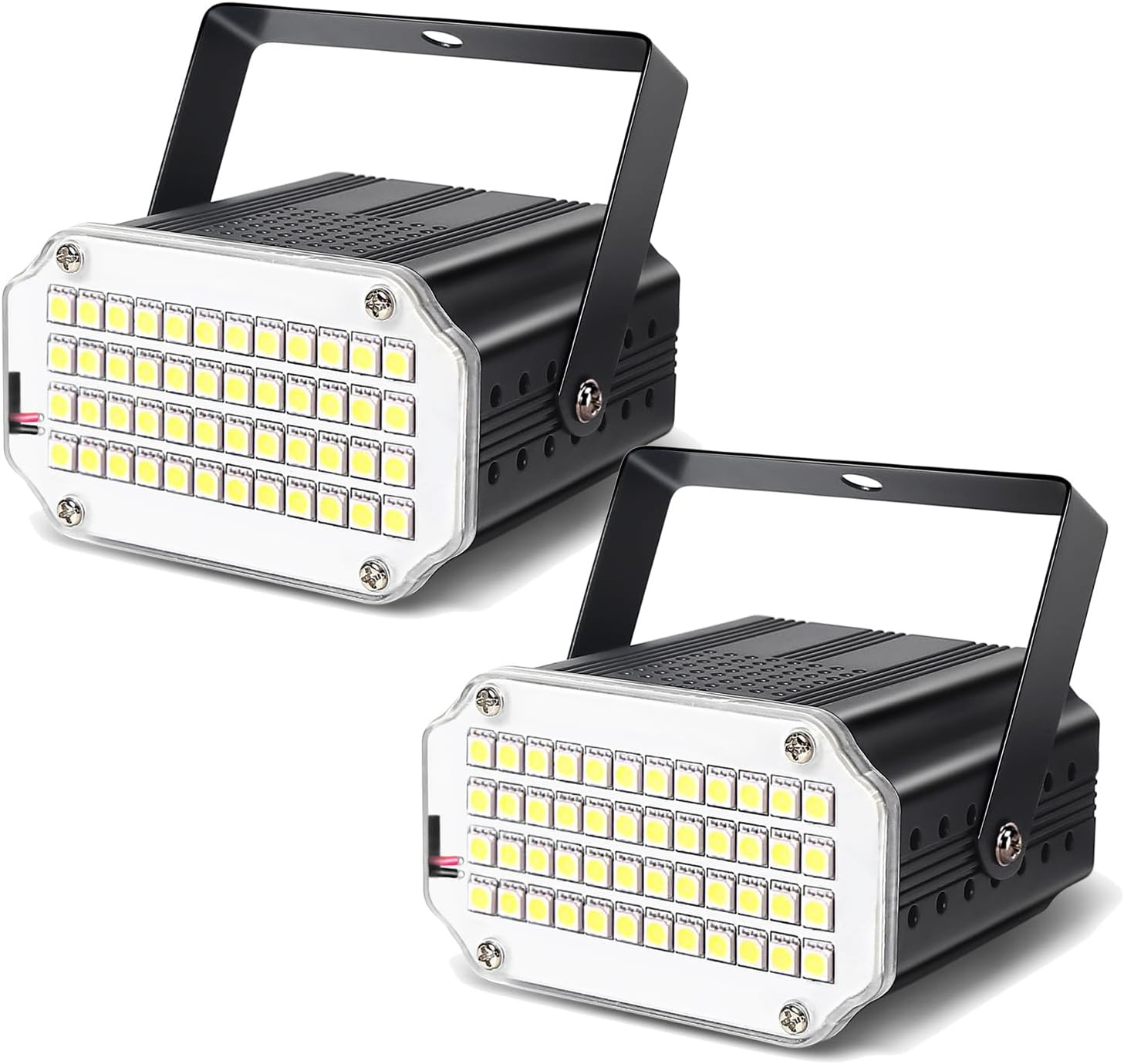 MAD OWL 48PC WHITE 2Pack White Strobe Light for Room, Strobe Party Light Flashing Lights for Party (2pack) | Amazon (US)