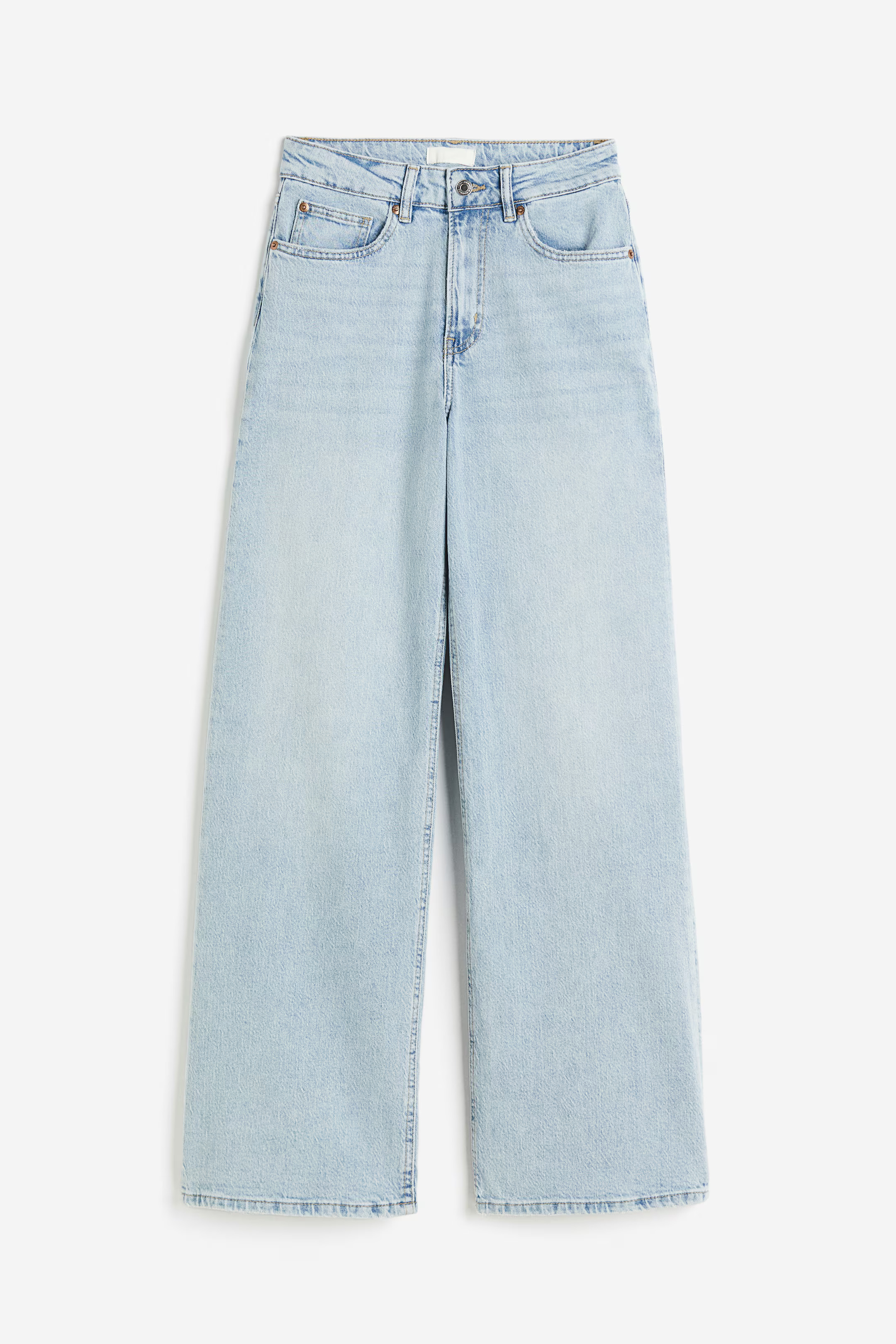 Harper High Rise Wide Leg Jeans - White - Ladies | H&M US | H&M (US + CA)