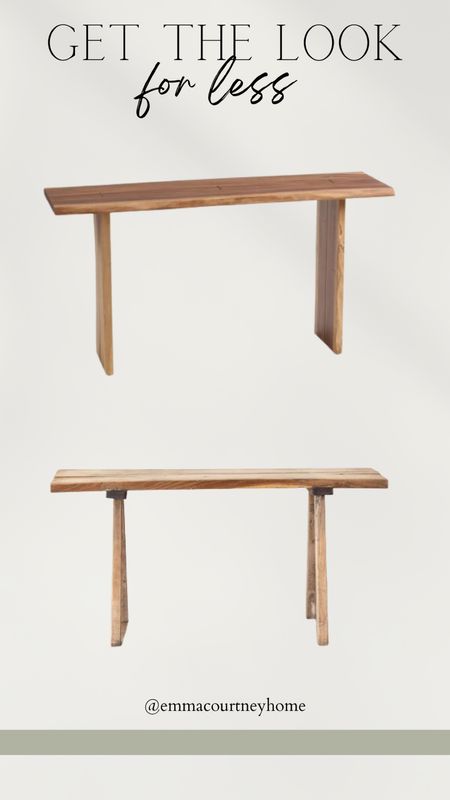 Get the look for less designer inspired live wood edge console table 

#LTKFind #LTKhome #LTKstyletip