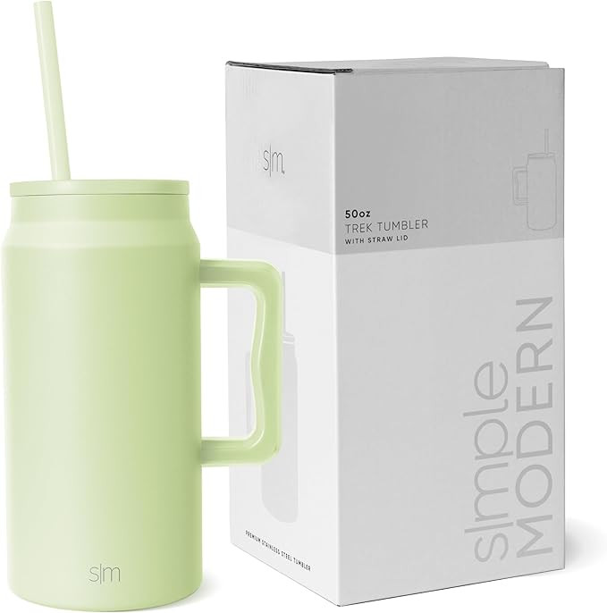 Simple Modern 50 oz Mug Tumbler with Handle and Straw Lid | Reusable Insulated Stainless Steel La... | Amazon (US)