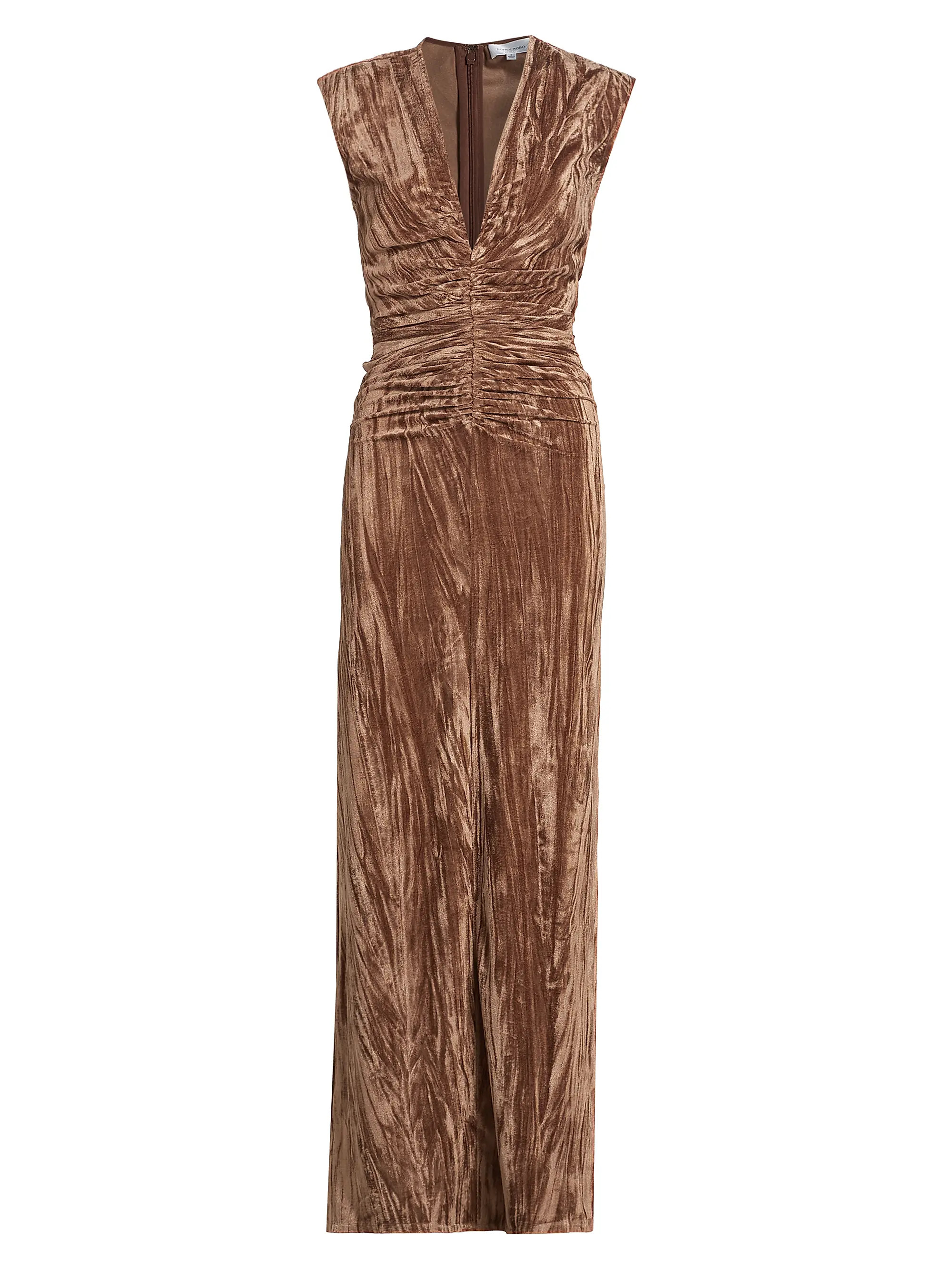 Hayley Ruched Velvet Dress | Saks Fifth Avenue