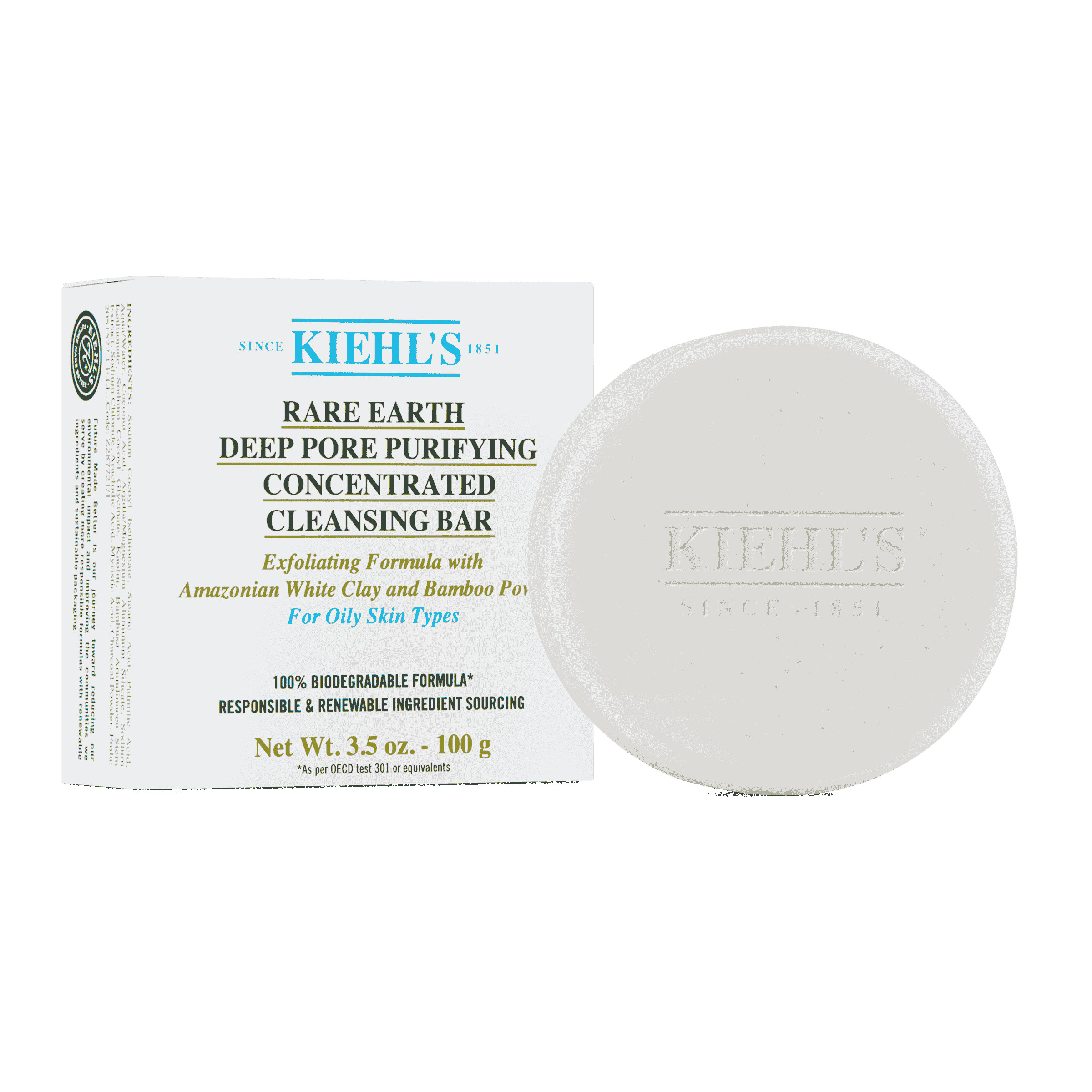 Rare Earth Deep Pore Purifying Cleansing Bar - Kiehl’s | Kiehl's