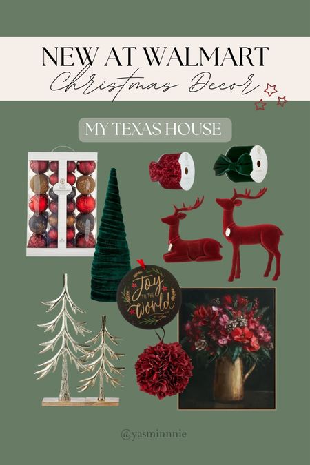 New at Walmart! My Texas House Christmas collection part 1! 

Christmas, my Texas house, mth, decor, Walmart, finds, red and green, reindeer, vintage, gold, trees, home 

#LTKHoliday #LTKhome #LTKSeasonal