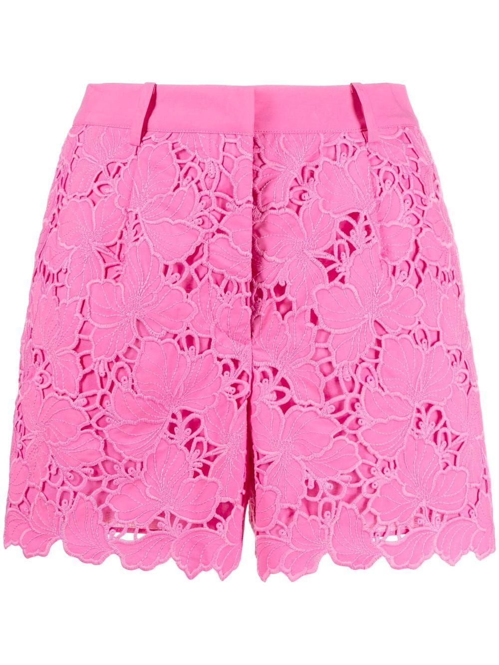 floral-lace scalloped shorts | Farfetch Global