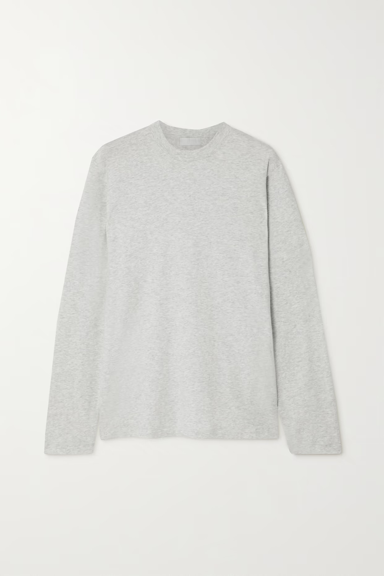 SKIMS - Boyfriend Stretch-modal And Cotton-blend Jersey T-shirt - Light Heather Grey | NET-A-PORTER (US)