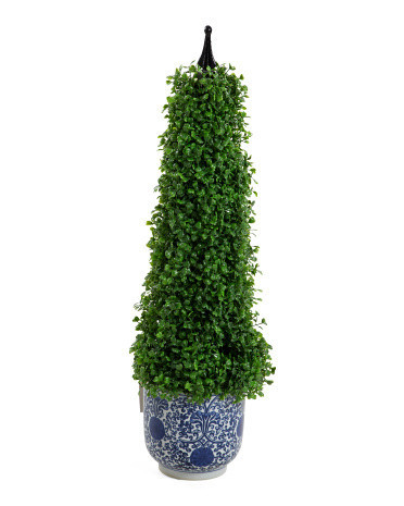 31.5in Faux Tree Topairy In Ceramic Pot | Marshalls