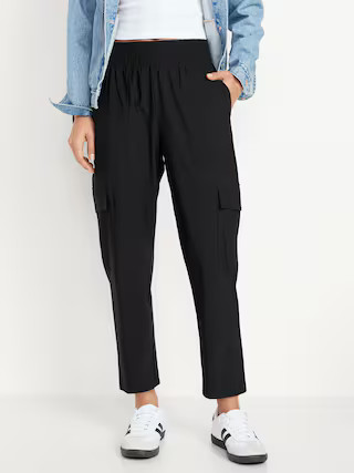 High-Waisted SleekTech Cargo Ankle Pants | Old Navy | Old Navy (US)