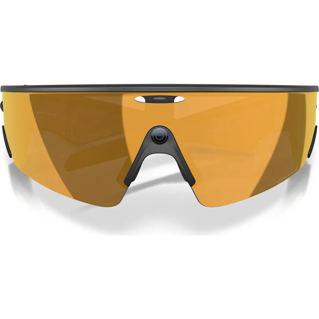 Oakley Vanguard 152mm Shield Sunglasses in Black/prizm 24K at Nordstrom | Nordstrom