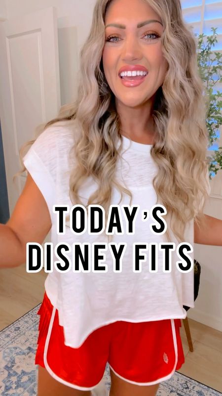 Disney outfits of the day!!! I’m in my true small in both - true size M sports bra - the shorts run big though FYI! Top runs slouchy. The bra does NOT have padding so I’m wearing my nipple covers for extra coverage lol I’ll link em!!! 🚨🚨my hat is the one linked - just message the seller and do any custom you want!! She was soooo sweet!!! 