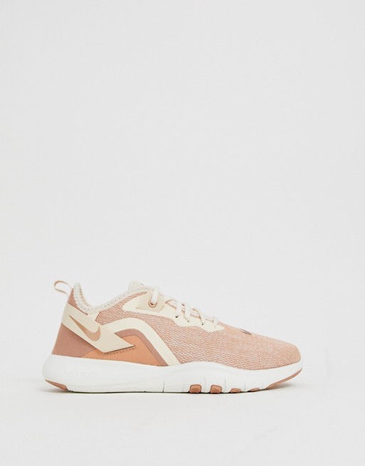 Nike Training flex sneakers in rose gold | ASOS US