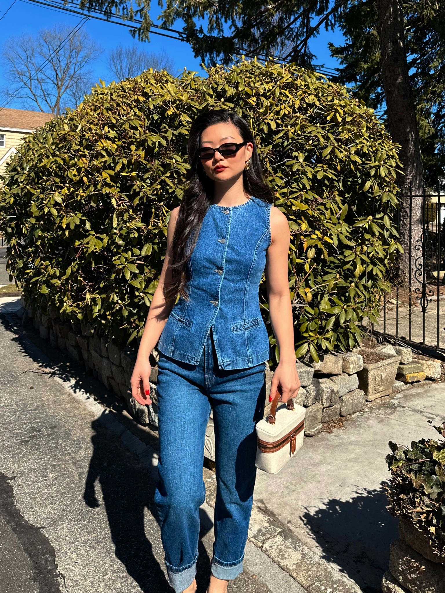 Denim on denim outfit✨#LTKStyleTip #LTKFindsUnder100

#LTKU