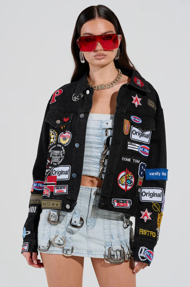 PATCH IT UP DENIM JACKET | AKIRA