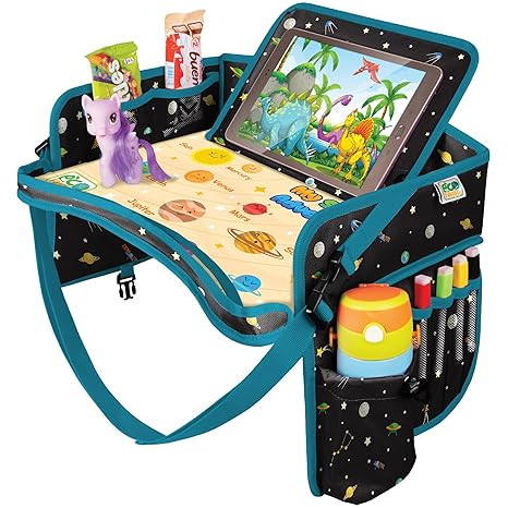 Car Seat Tray for Toddler - Waterproof Carseat Table Top - Kids Travel Tray - Travel and Road Tri... | Amazon (US)
