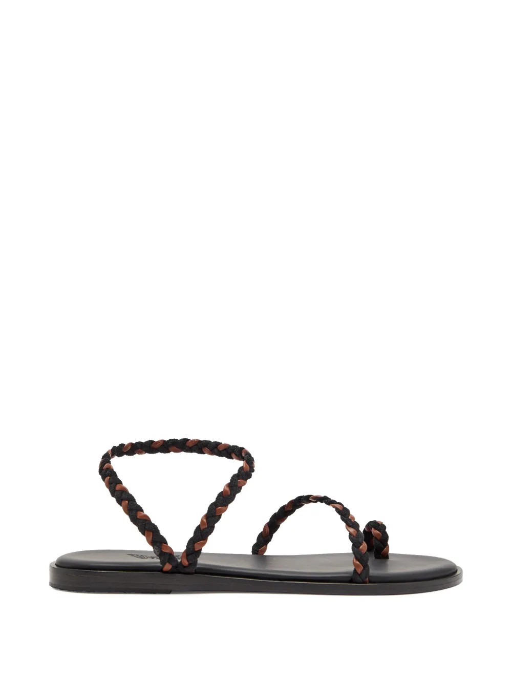 Ancient Greek Sandals Eleftheria braided-strap sandals - Black | Farfetch Global