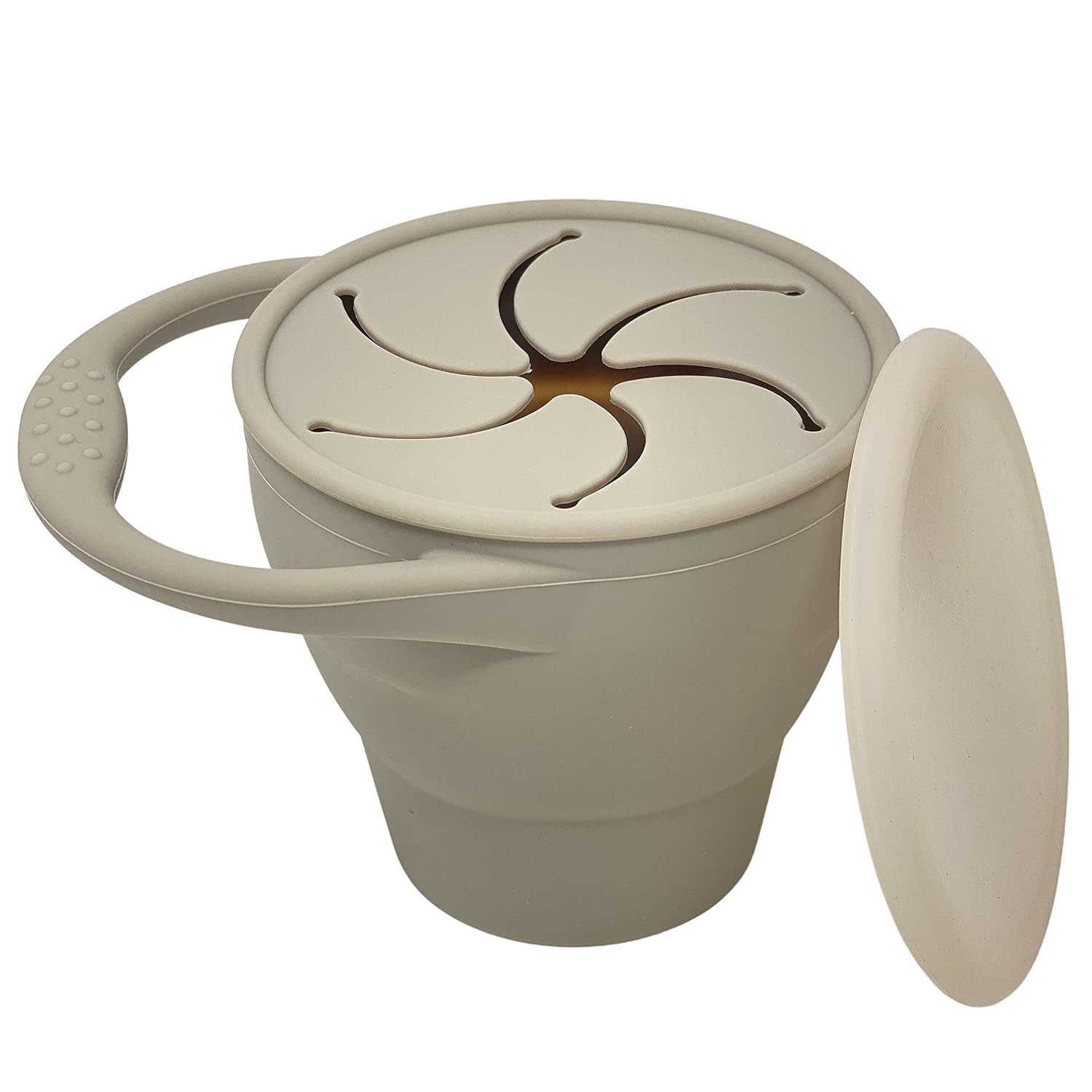 BraveJusticeKidsCo | Snack Attack Snack Cup | Collapsible Silicone Snack Container | Toddler and ... | Amazon (US)