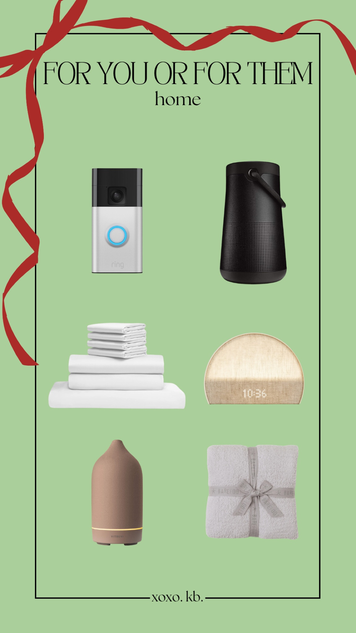 Christmas // holiday // home // ring // hatch // oil diffuser // crate and barrel // barefoot dreams // sheets // bose // gift guidee

#LTKGiftGuide #LTKCyberWeek #LTKHome