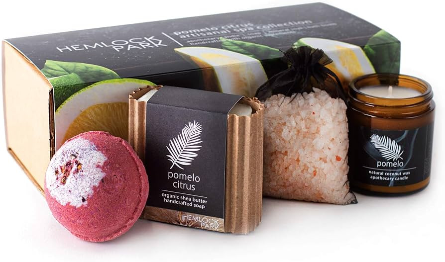 Hemlock Park Artisanal Spa Collection | Apothecary Candle, Shea Butter Soap, Bath Bomb, Mineral S... | Amazon (US)