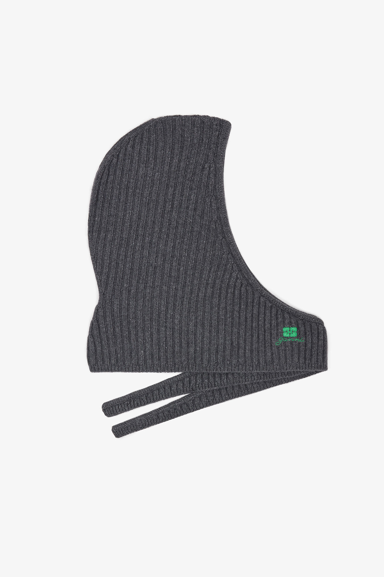 Grey Wool Mix Balaclava | Ganni