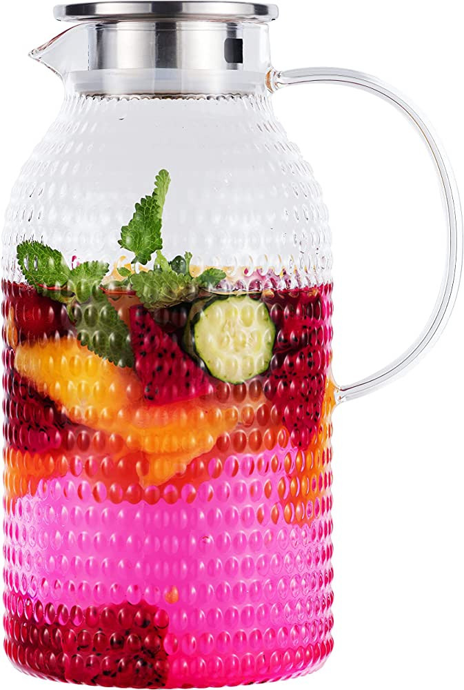 Karafu Glass Pitcher with Lid, Heat Resistant, Easy to Clean, Safe Packing, 100 Oz Borosilicate W... | Amazon (US)